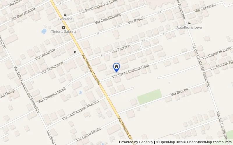Mappa della zona: Via Santa Cristina Gela, 24 e 26, 00132 Roma RM, Italia, Roma, Roma