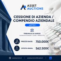 Cessione dell’intero ramo/compendio aziendale di MIRAGE...