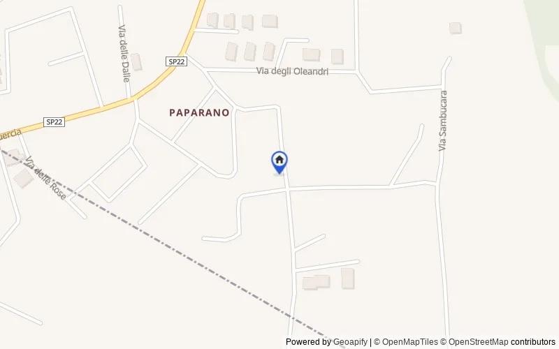 Mapa de la zona: Str. Paparano, 01030 Paparano VT, Italia, 01030, Vitorchiano, Viterbo