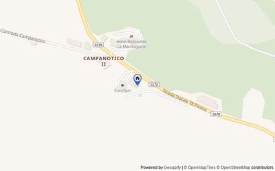 Mappa della zona: Contrada Campanotico, 232, 62028 Campanotico II MC, Italia, 62028, Sarnano, Macerata
