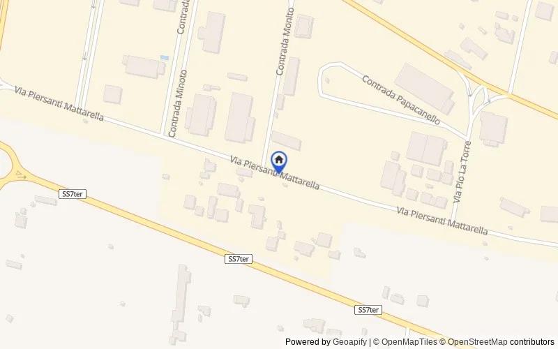 区域地图：Via Piersanti Mattarella, 74028 Sava TA, Italia, Sava, Taranto