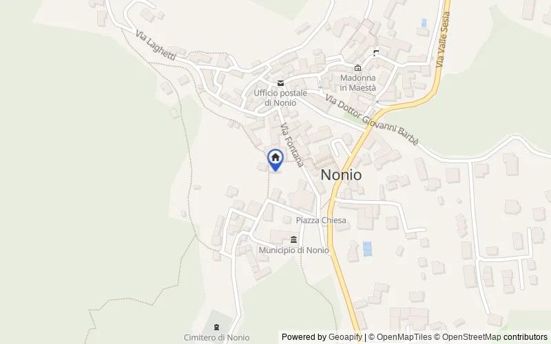 Mappa della zona: Via Fontanello, 4, 28891 Nonio VB, Italia, Nonio, Verbano-Cusio-Ossola