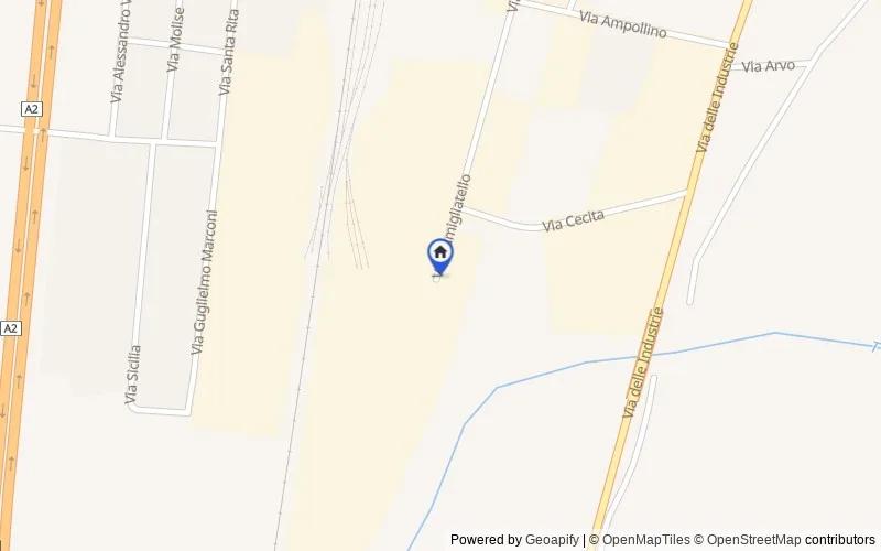 区域地图：Località Sant'Antonello, 87040, Montalto Uffugo, Cosenza