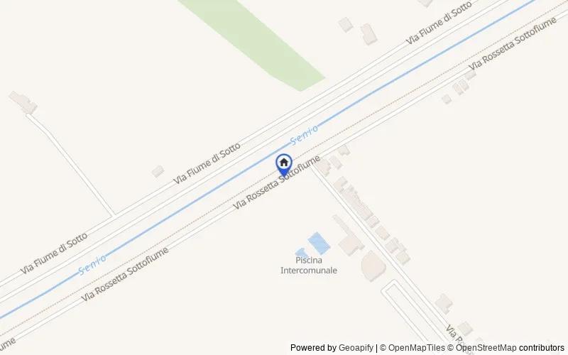 Carte du secteur : Via Rossetta II PUNTA, 87, 48032 Rossetta RA, Italia, Fusignano, Ravenna