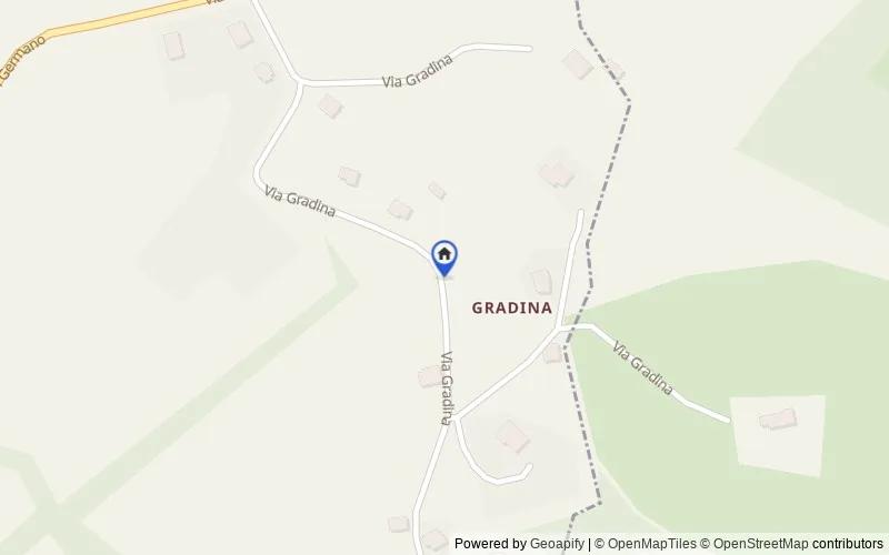 Mappa della zona: Via Gradina, 60021 Gradina AN, Italia, Camerano, Ancona
