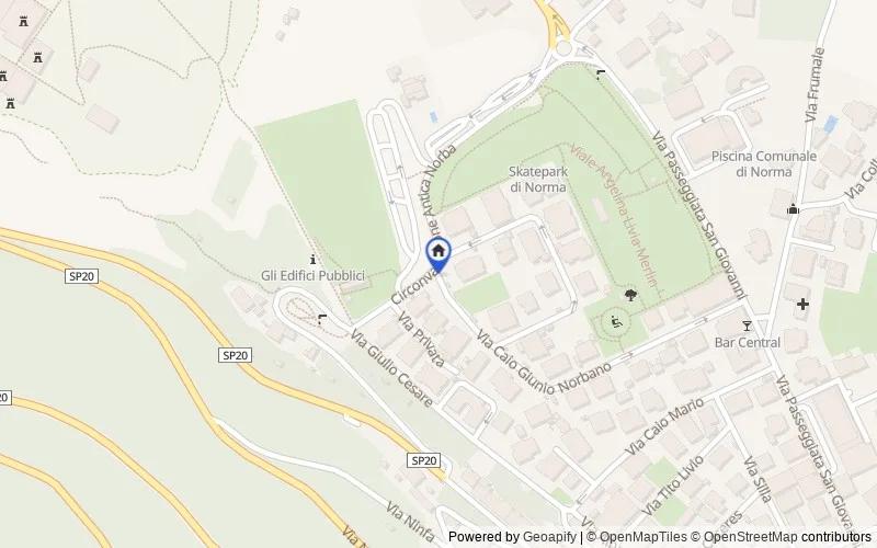 Carte du secteur : Circonvallazione Antica Norba, 04010 Norma LT, Italia, 04010, Norma, Latina