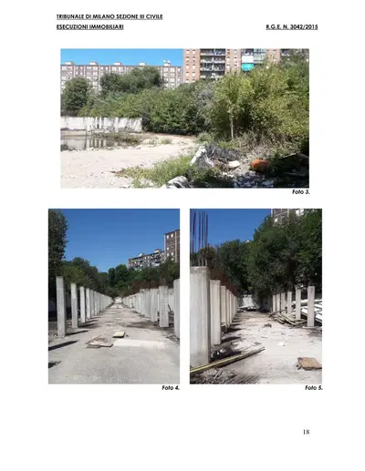 In Comune di MILANO, Via Baroni 190: a) - area urbana di 3.563,00 mq,...