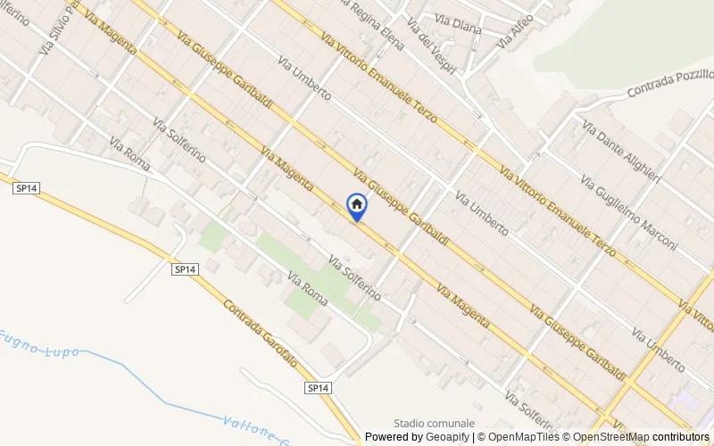 Carte du secteur : Via Magenta, 311, 96010 Canicattini Bagni SR, Italia, Canicattini Bagni, Siracusa