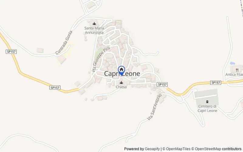 Map of the area: 98070 Capri Leone ME, Italia, Capri Leone, Messina