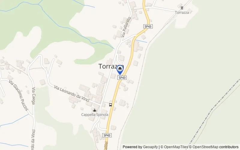 Mappa della zona: Frazione di Torrazza, Sant'Olcese, Genova