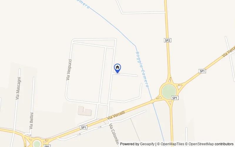 Mappa della zona: Via Marco Polo, 13044 Crescentino VC, Italia, 13044, Crescentino, Vercelli