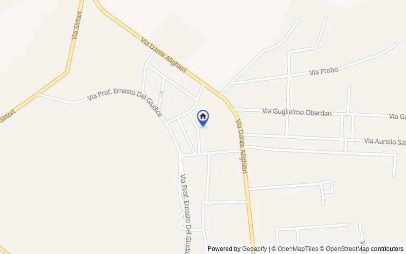 区域地图：Via Dante Alighieri, 111, 91025 Marsala TP, Italia, Marsala, Trapani