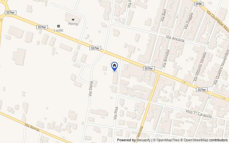Mappa della zona: Via Pisa, 15, 74028 Sava TA, Italia, Sava, Taranto