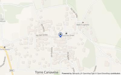 Mappa della zona: Via S. Grato, 28, 10010 Torre Canavese TO, Italia, Torre Canavese, Torino