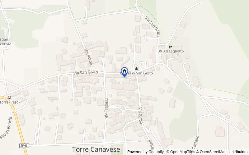 Mapa de la zona: Via S. Grato, 28, 10010 Torre Canavese TO, Italia, Torre Canavese, Torino