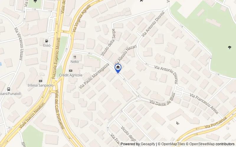 Mappa della zona: VIA DANTE DE BLASI, 00151, Roma, Roma