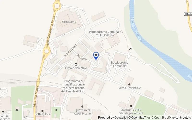 Mappa della zona: Ascoli Piceno AP, Italia, Ascoli Piceno, Ascoli Piceno