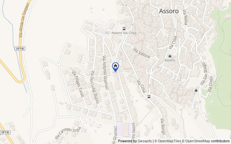 Mapa de la zona: Via Pietro Nenni 226, 94010, Assoro, Enna