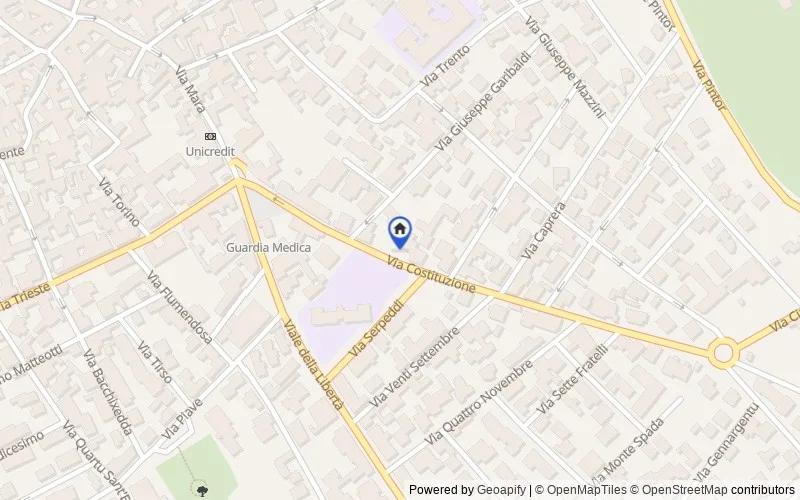 Mappa della zona: Via Costituzione n.26, 09048, Sinnai, Cagliari