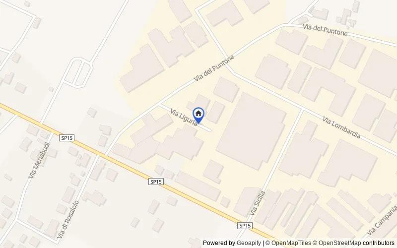 区域地图：Via Liguria, 6, 50054 Fucecchio FI, Italia, 50054, Fucecchio, Firenze