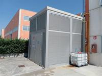 Casetta prefabbricata con centrale termica