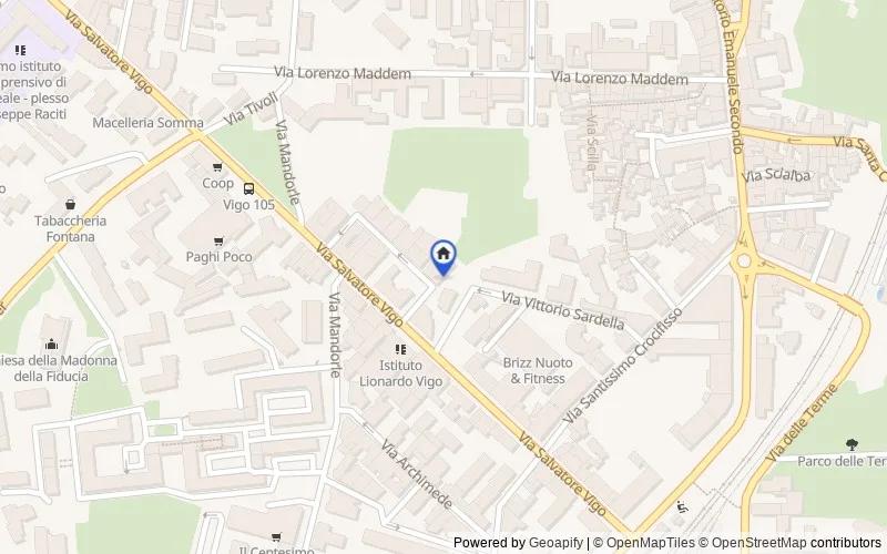 Mappa della zona: Via Mariano Panebianco, 2, 95024 Acireale CT, Italia, 95024, Acireale, Catania
