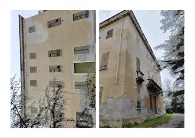 Villa padronale ottocentesca disposta su quattro livelli principali con...