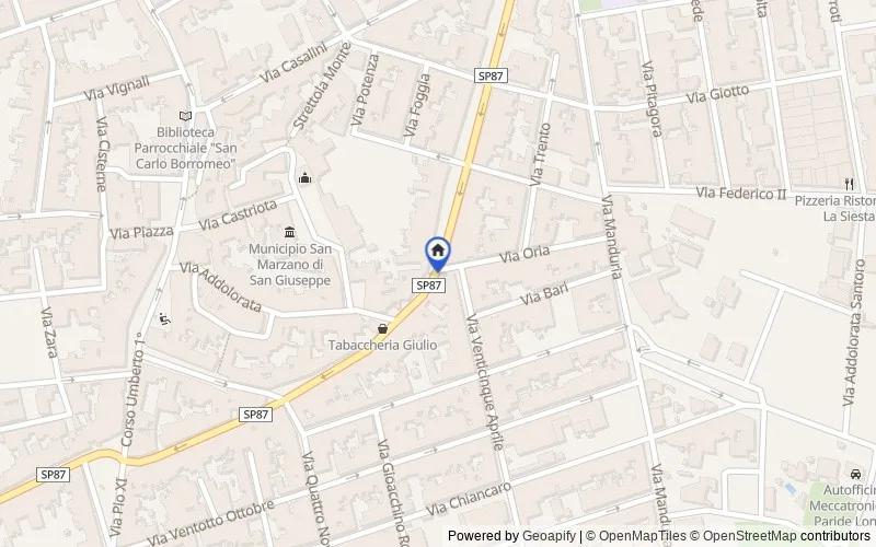 区域地图：C.da Macchia Nuova, 74020, San Marzano di San Giuseppe, Taranto