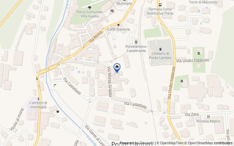 Mappa della zona: Via Monte Grappa, 29, 22037 Ponte Lambro CO, Italia, 22037, Ponte Lambro, Como