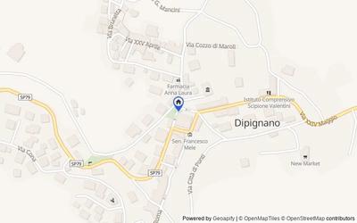Mappa della zona: Dipignano, 87045, Dipignano, Cosenza