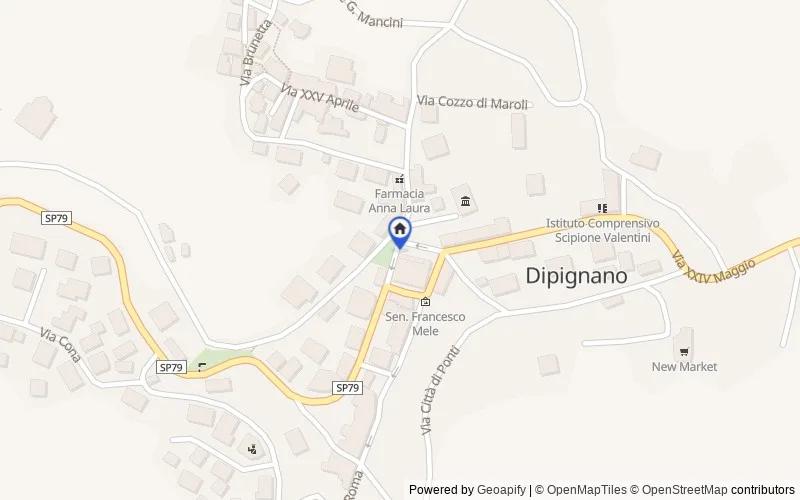 区域地图：Dipignano, 87045, Dipignano, Cosenza