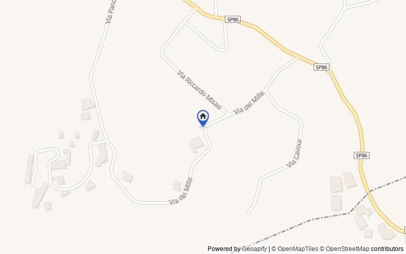 Map of the area: via dei Mille, 87040, Marano Marchesato, Cosenza