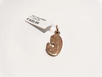 (Lotto n.1801) un ciondolo in oro rosa 18 kt a forma di...