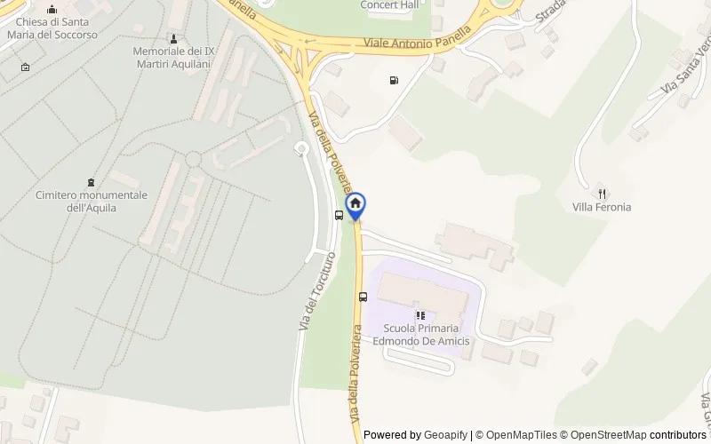 Mappa della zona: Via della Polveriera, 67100 L'Aquila AQ, Italia, Pescara, Pescara