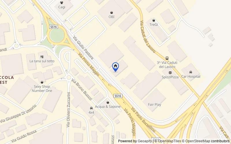 区域地图：Via Giulio Pastore, 13, 60131 Ancona AN, Italia, Ancona, Ancona