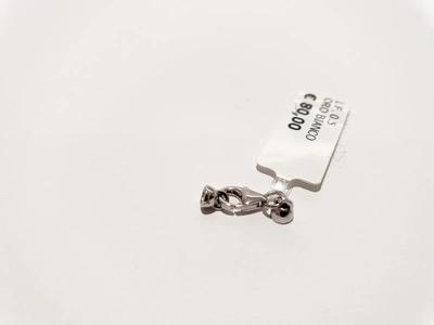 (Lotto n.1878) una chiusura per collana in oro bianco 18 kt gr. 0,5