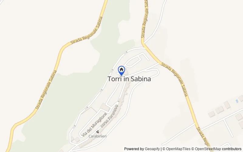 Mappa della zona: via Roci, 02049, Torri in Sabina, Rieti