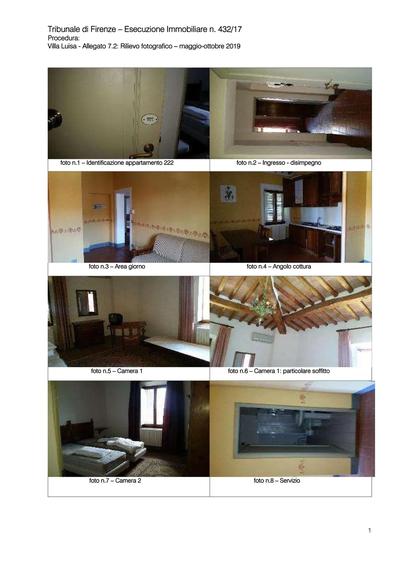 Piena proprietà di un appartamento ad uso civile abitazione posto al piano 2° composto da ingresso, disimpegno, soggiorno-pranzo con angolo cottura, n. 2 camere e bagno, oltre porzione di terreno quale resede a comune ad altre unità.