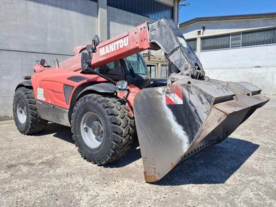 LOTTO 8: SOLLEVATORE TELESCOPICO MARCA MANITOU, MODELLO MLT 960, MATR.771007, TARGATO BN541H, COLORE ROSSO, IMMATRICOLAZIONE ANNO 2017