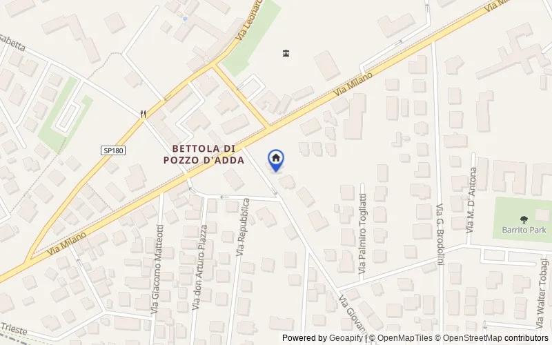 Carte du secteur : Via Giovanni XXIII, 5, 20062, Cassano d'Adda, Milano