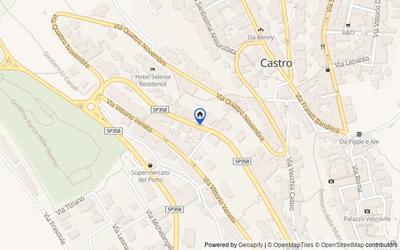 Mappa della zona: SP358, Castro LE, Italia, Castro, Lecce