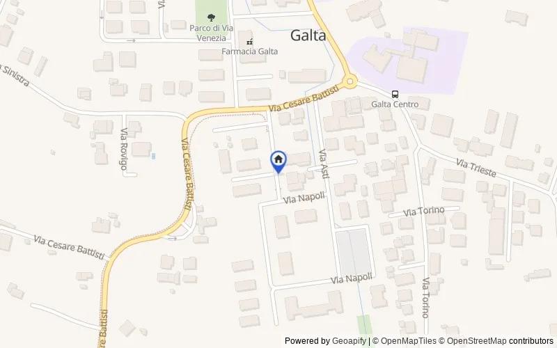 区域地图：Via Napoli, 30030 Vigonovo VE, Italia, 30030, Vigonovo, Venezia