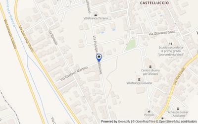 Mappa della zona: Via Principe di Castelnuovo ad angolo con Via Martino, 98049, Villafranca Tirrena, Messina