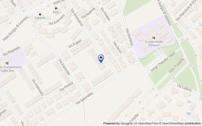 Mappa della zona: Via Isocrate nn. 42-44, 00124, Roma, Roma