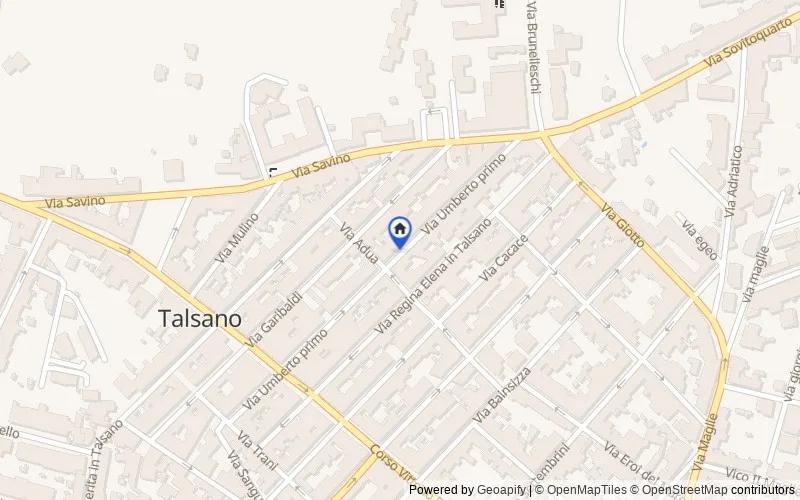 区域地图：Via Umberto I, 56, 74122 Taranto TA, Italia, Taranto, Taranto