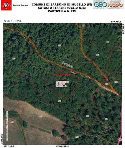 Piena proprietà di vari appezzamenti di terreno agricolo e boschivo per...