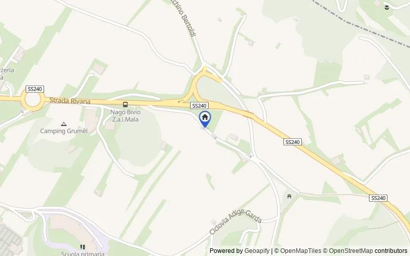 Carte du secteur : Localita' PANDINO -, 38069, Nago-Torbole, Trento