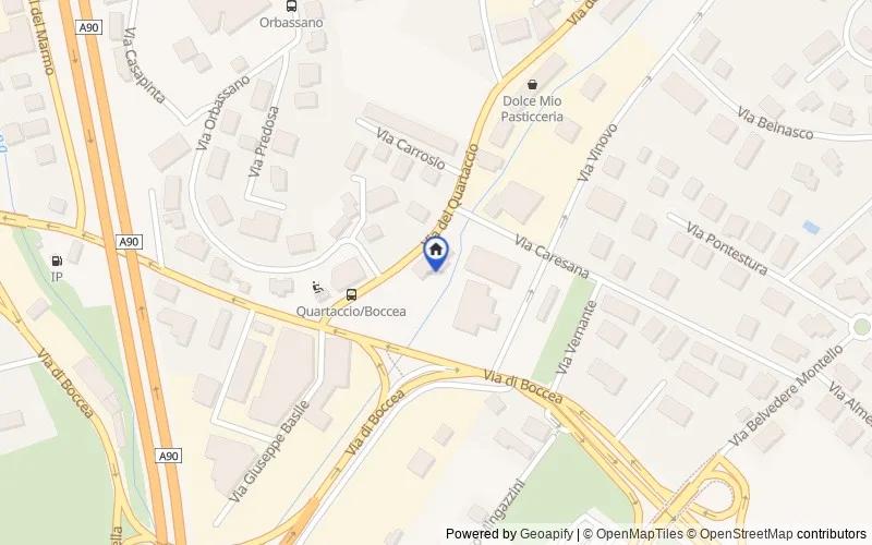 Karte der Umgebung: Via del Quartaccio, 14, 00166 Roma RM, Italia, 00166, Roma, Roma