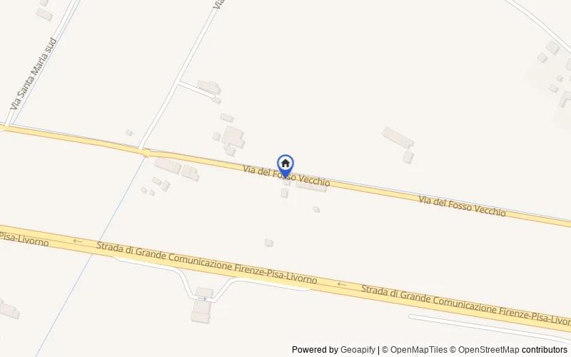 Mappa della zona: Via del Fosso Vecchio, 265, 56021 Cascina PI, Italia, Cascina, Pisa