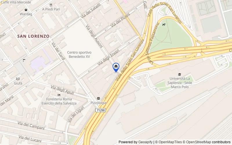 Mappa della zona: Viale dello Scalo S. Lorenzo, 73, 00185, Roma, Roma